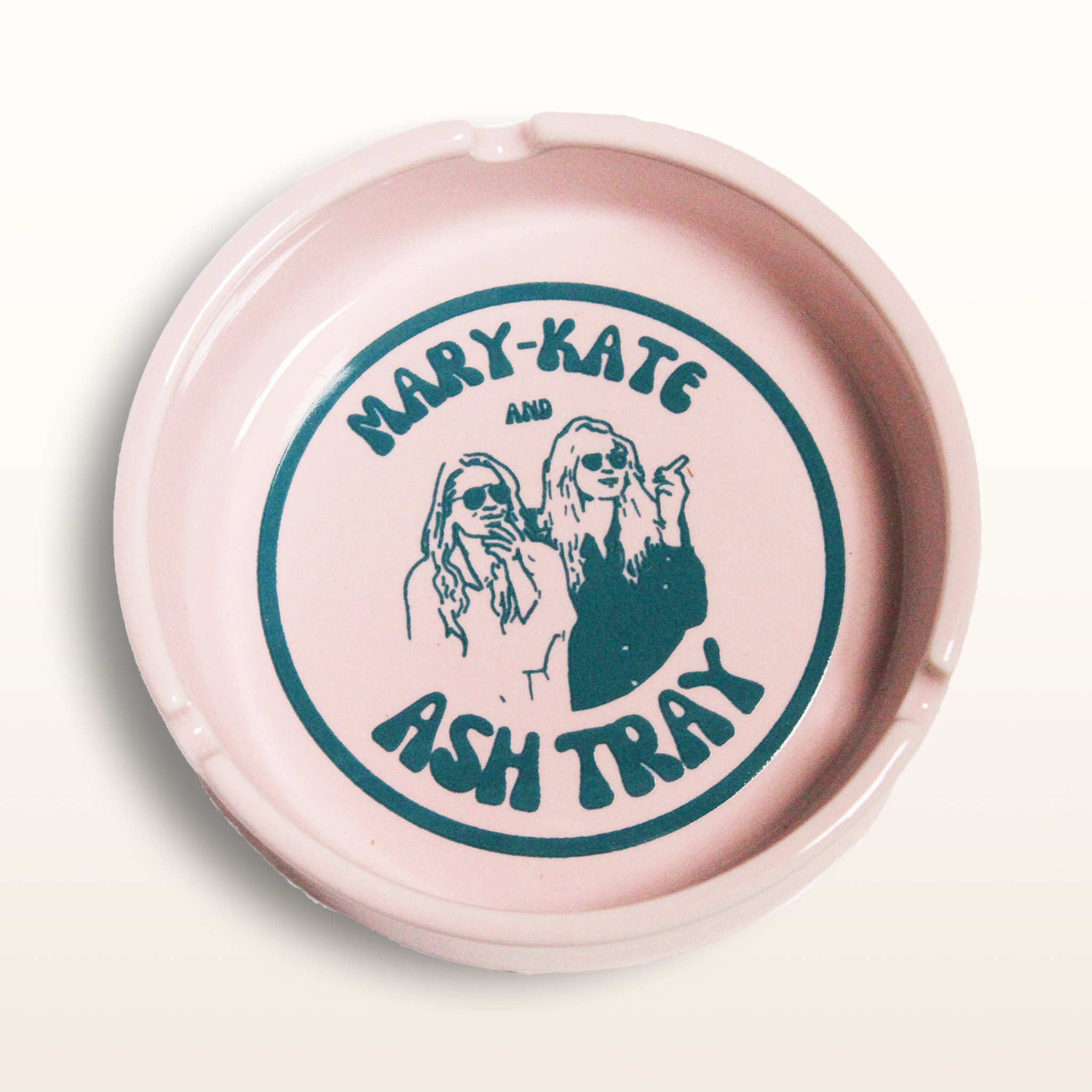 PINK Mary-Kate and Ash Tray by Laura Collins