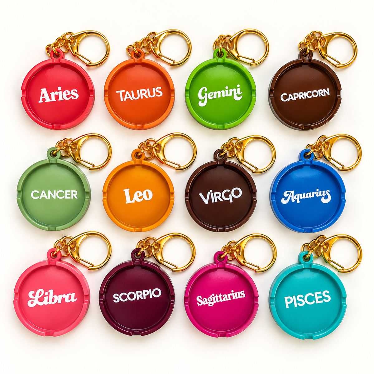 Gemini Astro-Tray Decorative Bag Charm