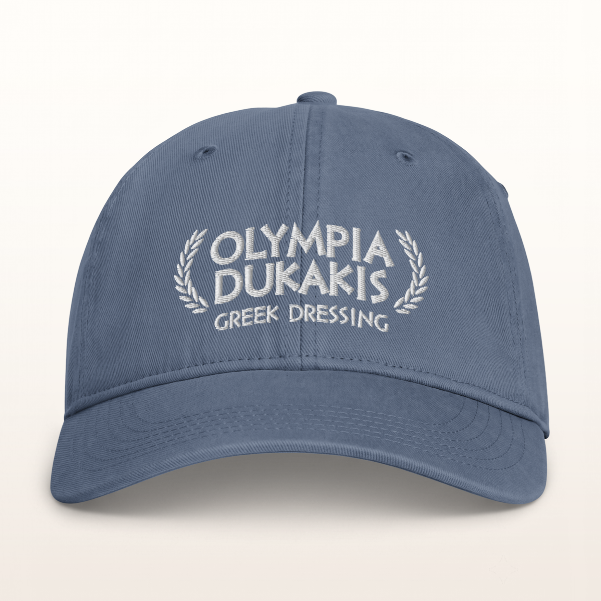 Olympia Dukakis Greek Dressing Coastal Washed Cap