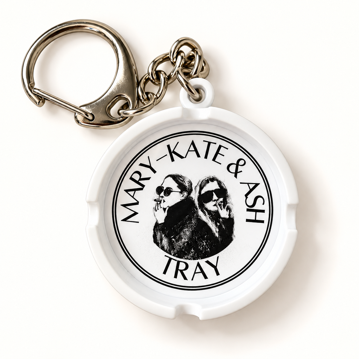 "Mary-Kate and Ash Tray" Decorative Bag Charm by Laura Collins