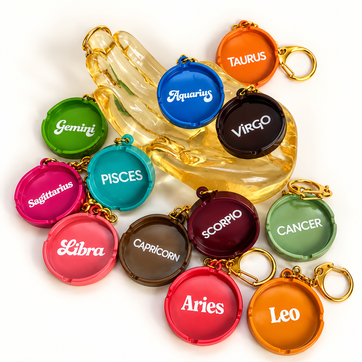 Scorpio Astro-Tray Decorative Bag Charm